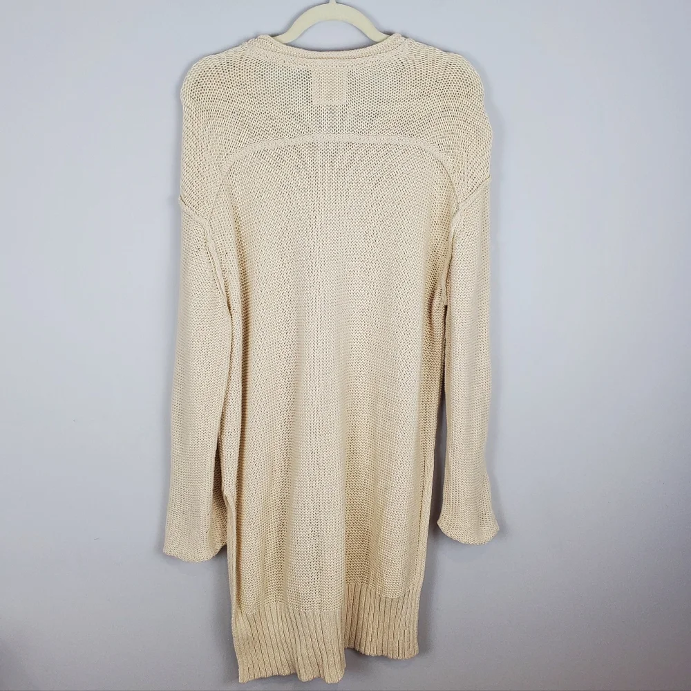 Free People We The Free Firefly Knit Tunic Top Sweater Size Small Cream